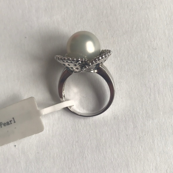 NWT Sterling silver pearl flower statement… - Picture 1 of 7